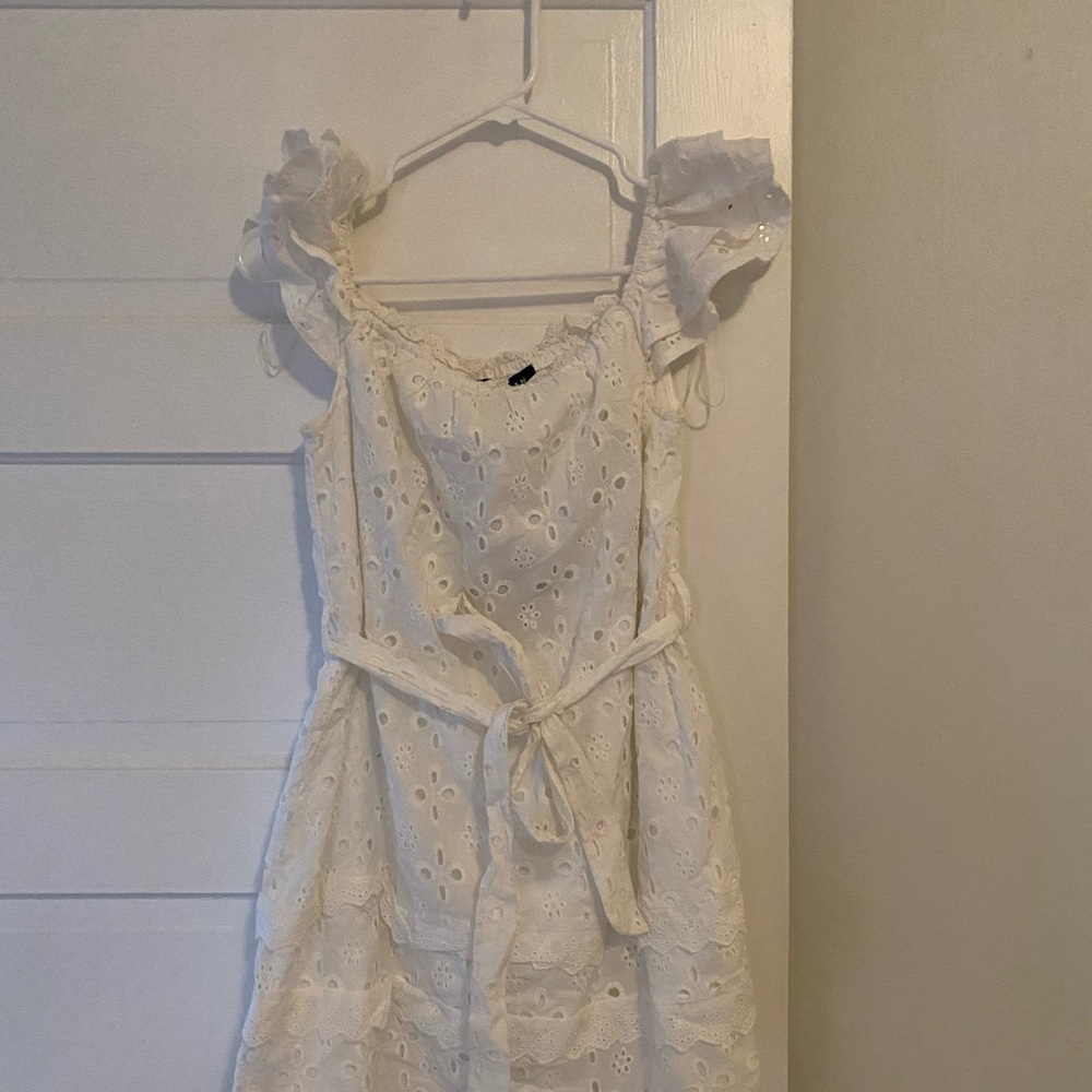Parisian Works White Eyelet Dress